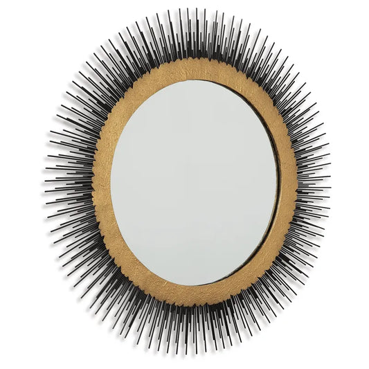 Elodie Black/Gold Finish Accent Mirror