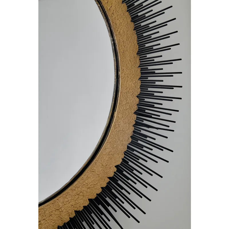 Elodie Black/Gold Finish Accent Mirror