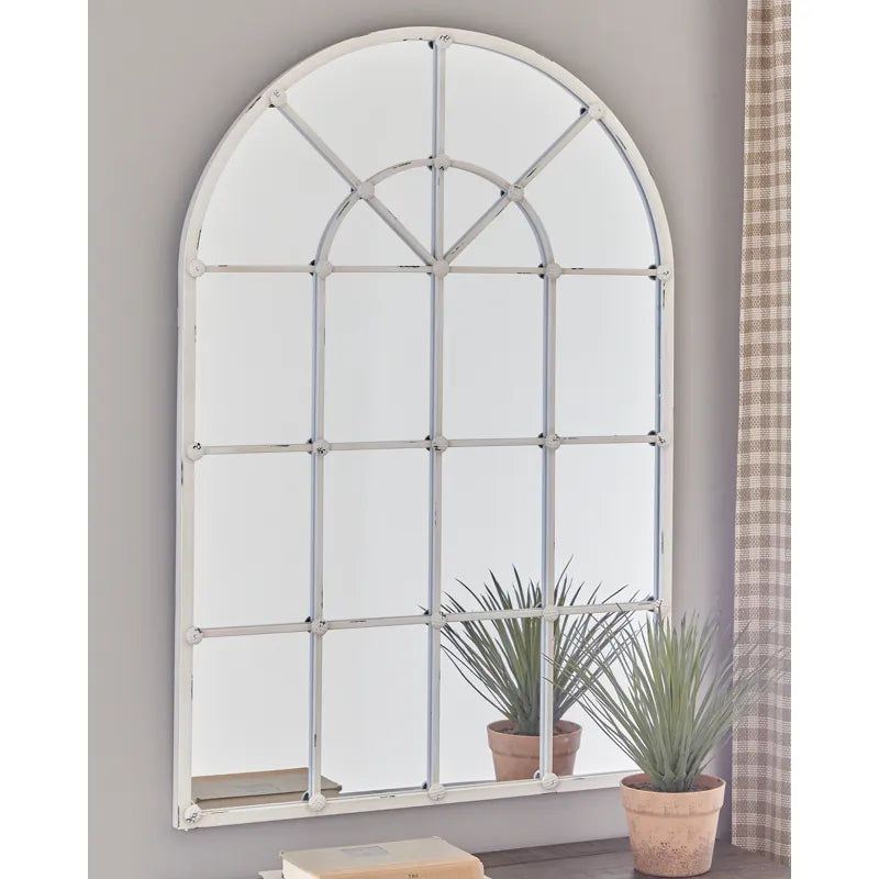 Oengus Antique White Accent Mirror