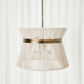 Highly Strung, 8 Lt Round Pendant - White