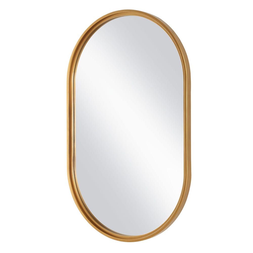 Gold Oval Mirror