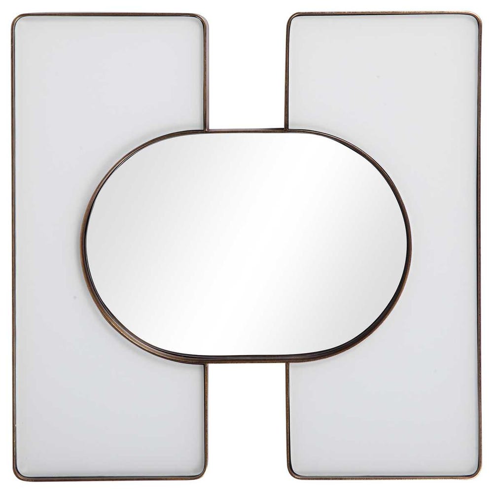 Embrace Square Mirror - 24x24 White