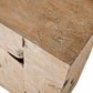 Teak Tac Toe Console Table - Light