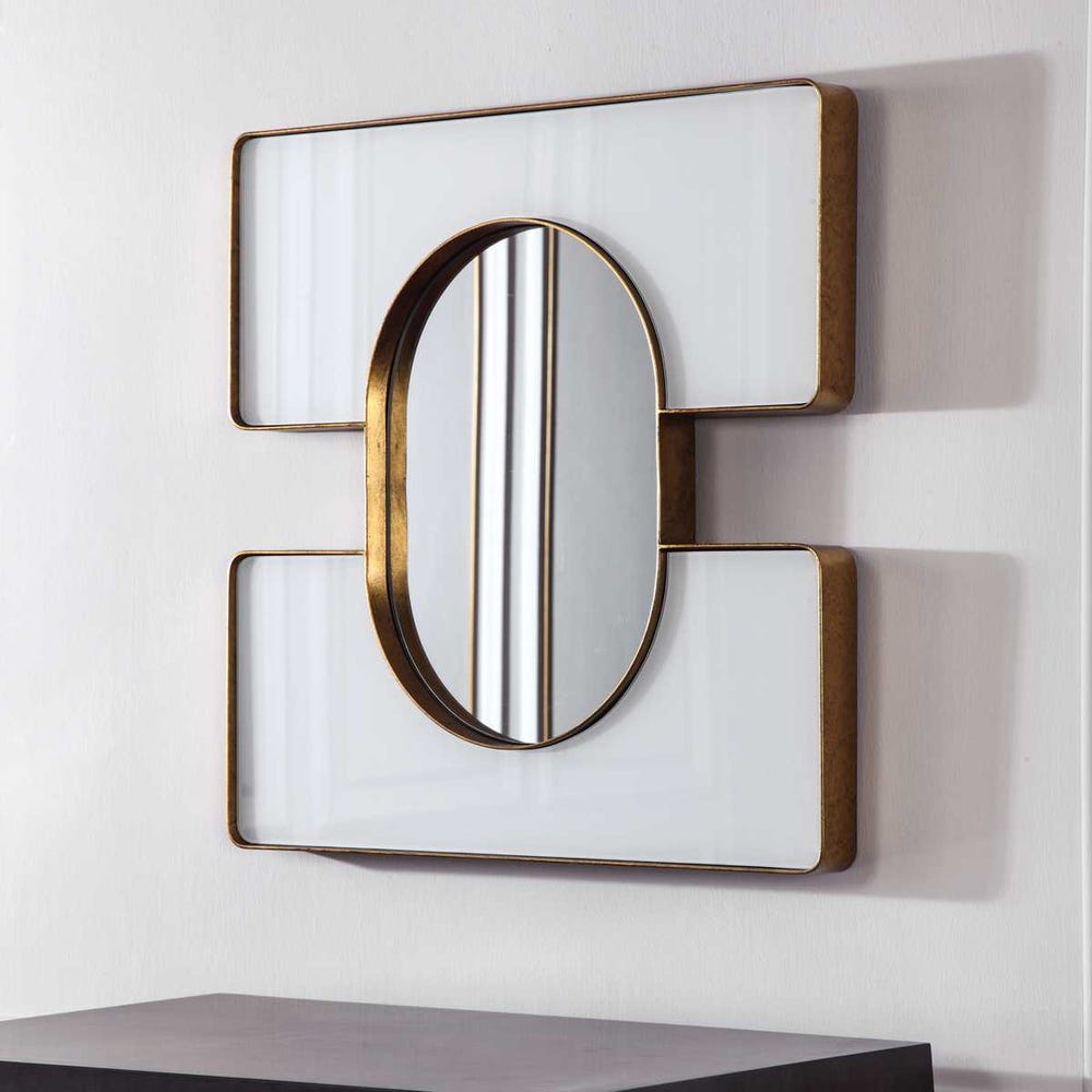 Embrace Square Mirror - 24x24 White