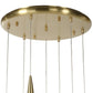 Deluge, 7 Lt LED Round Pendant
