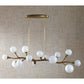 Meandering, 14 Lt Pendant - Brass