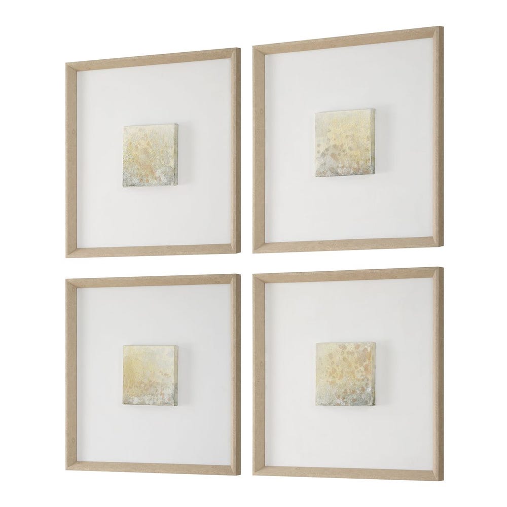 Now & Then Hand Painted Canvases, Set of 4