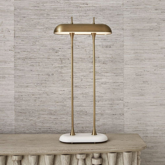 Papyrus Buffet Lamp - White Marble