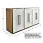White Linen 3 Door Cabinet