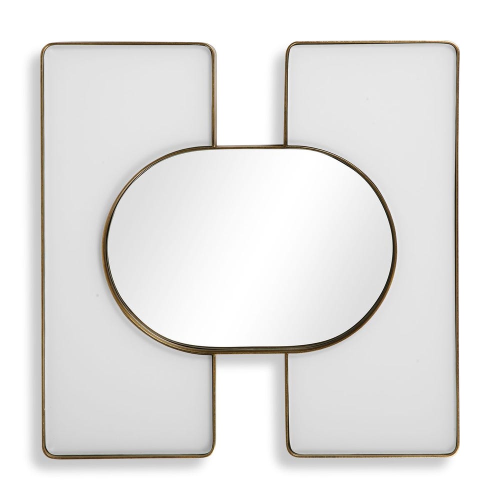 Embrace Square Mirror - 24x24 White