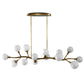 Meandering, 14 Lt Pendant - Brass
