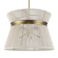 Highly Strung, 8 Lt Round Pendant - White