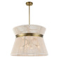 Highly Strung, 8 Lt Round Pendant - White