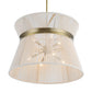 Highly Strung, 8 Lt Round Pendant - White