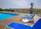 OMEGA WHITE & BLUE SUNLOUNGER