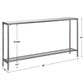 HAYLEY CONSOLE TABLE, SILVER