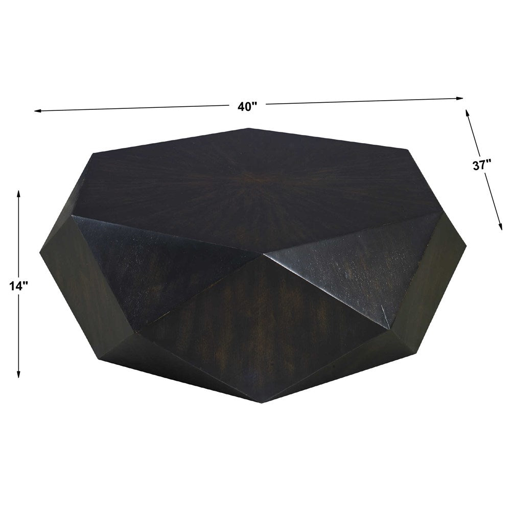 VOLKER SMALL COFFEE TABLE, BLACK