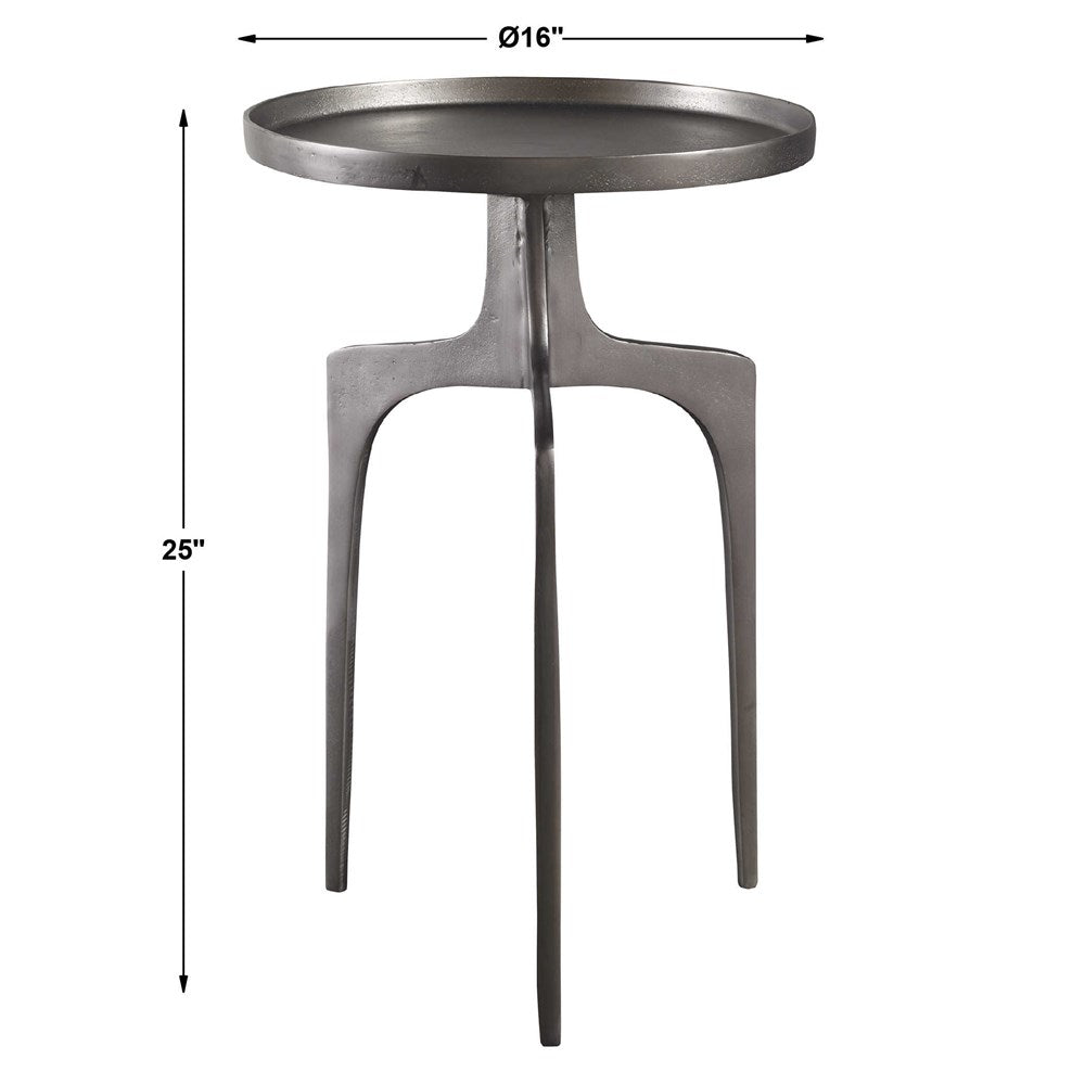 KENNA ACCENT TABLE, NICKEL
