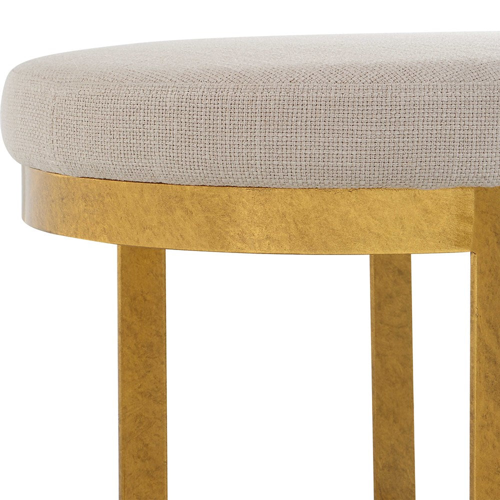 INFINITY ACCENT STOOL, GOLD