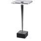 CAMPEIRO DRINK TABLE, NICKEL