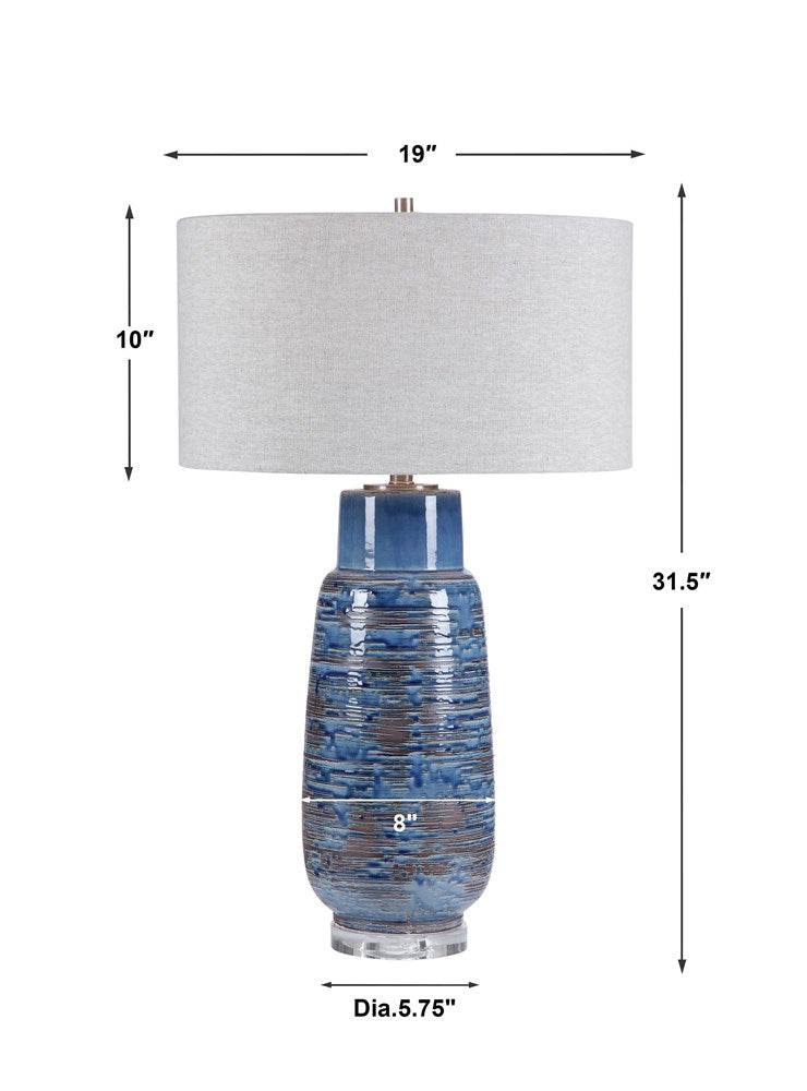 MAGELLAN TABLE LAMP, BLUE