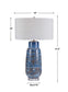 MAGELLAN TABLE LAMP, BLUE