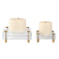 CLAIRE CANDLEHOLDERS, S/2