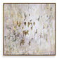 Golden Raindrops Hand Painted Canvas