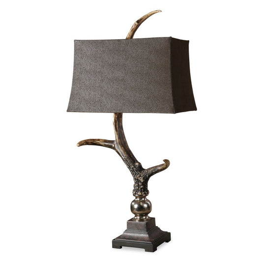 Stag Horn Table Lamp, Dark