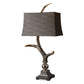 Stag Horn Table Lamp, Dark