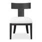 Idris Armless Chair, Charcoal
