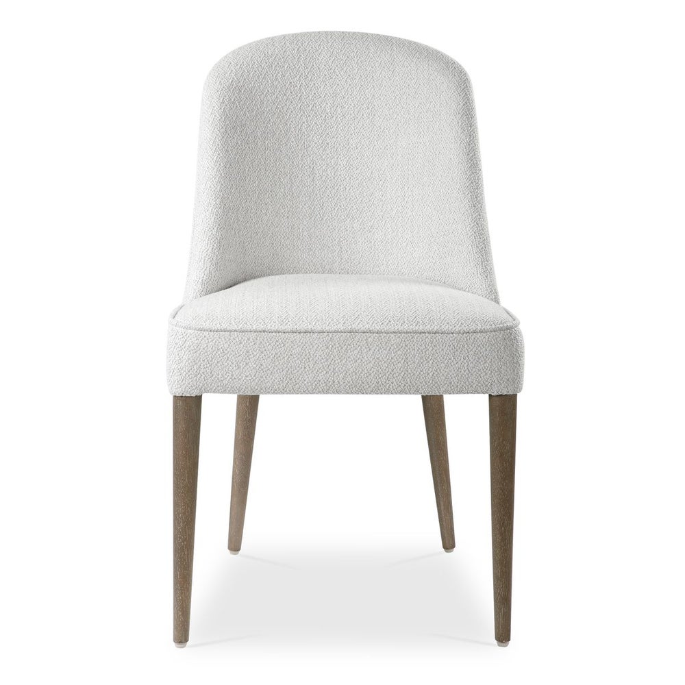 Brie Armless Chair, White, 2 Per Box, Priced Each