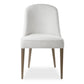 Brie Armless Chair, White, 2 Per Box, Priced Each