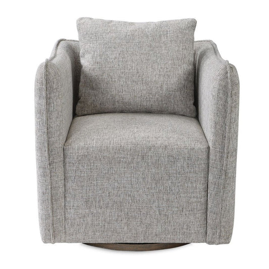 Corben Swivel Chair, Stone