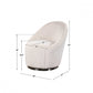 Crue Swivel Chair, Ivory