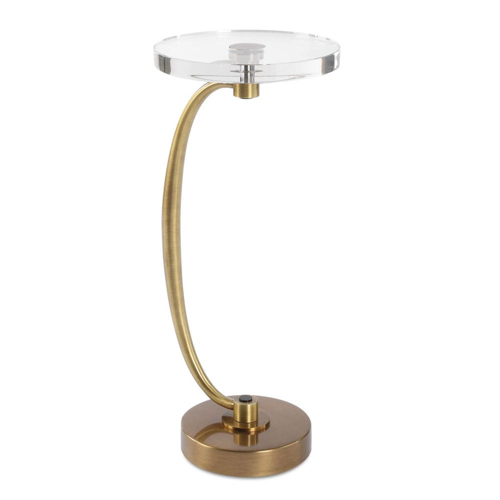 Waveney Drink Table, Brass