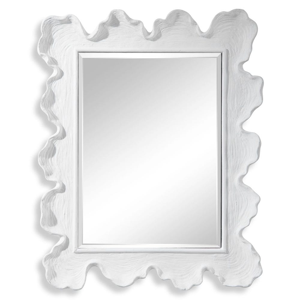 Sea Coral Mirror, White