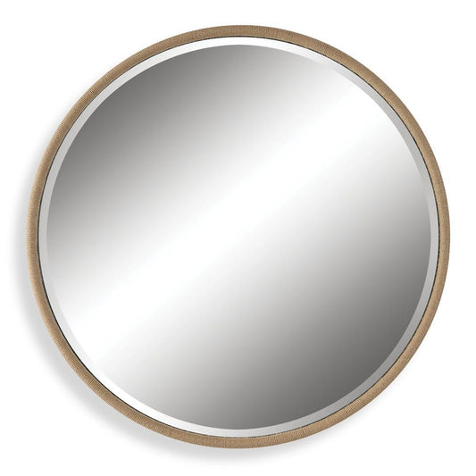 Ranchero Round Mirror, Natural