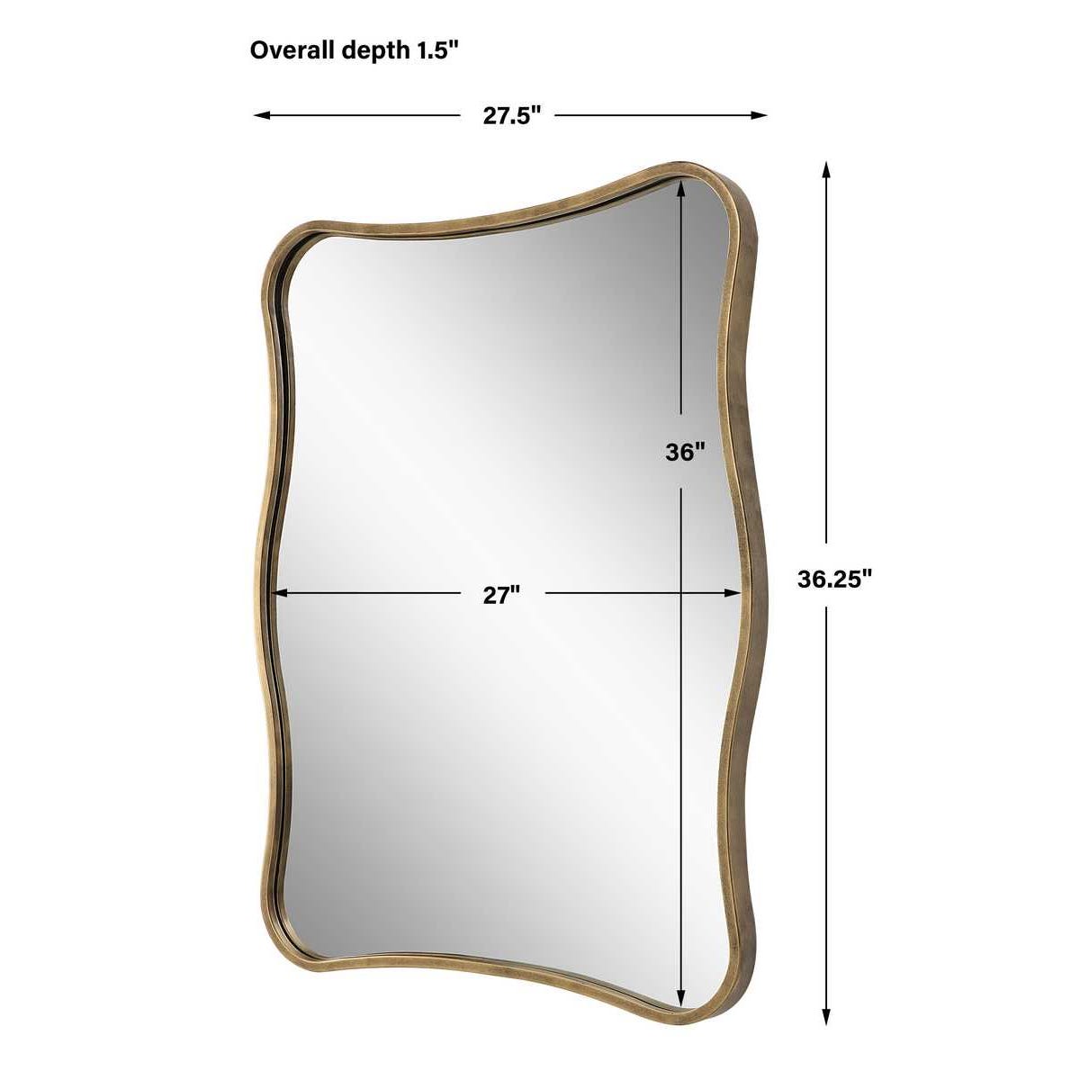 Pavia Vanity Mirror, Gold