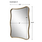 Pavia Vanity Mirror, Gold