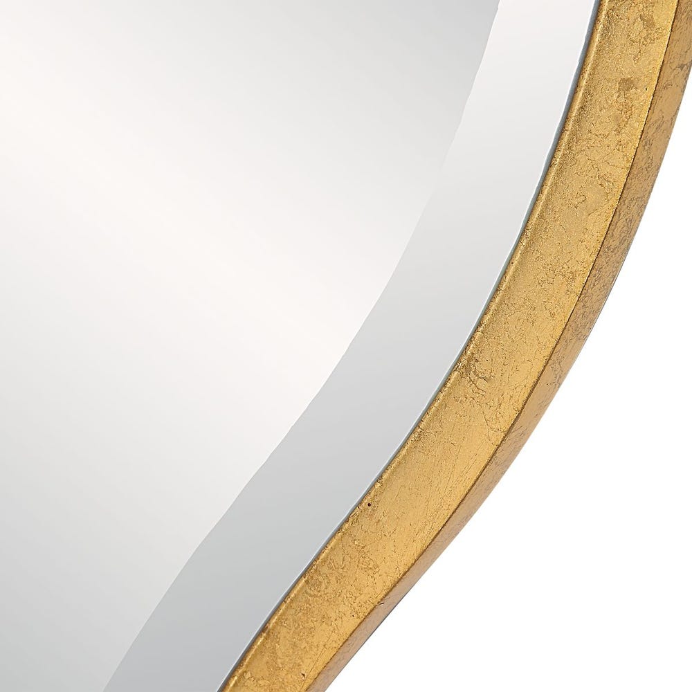 Aneta Large Round Mirror, Gold