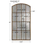 Amiel Large Arch Mirror, Bronze
