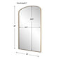 Tordera Arch Mirror, Brass