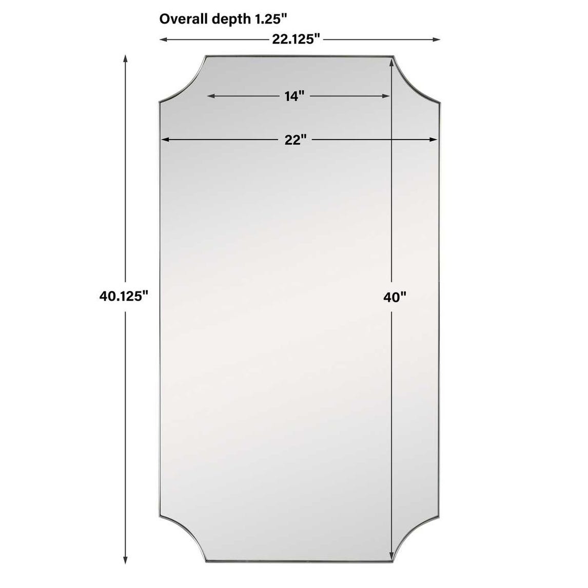 Lennox Mirror, Brass