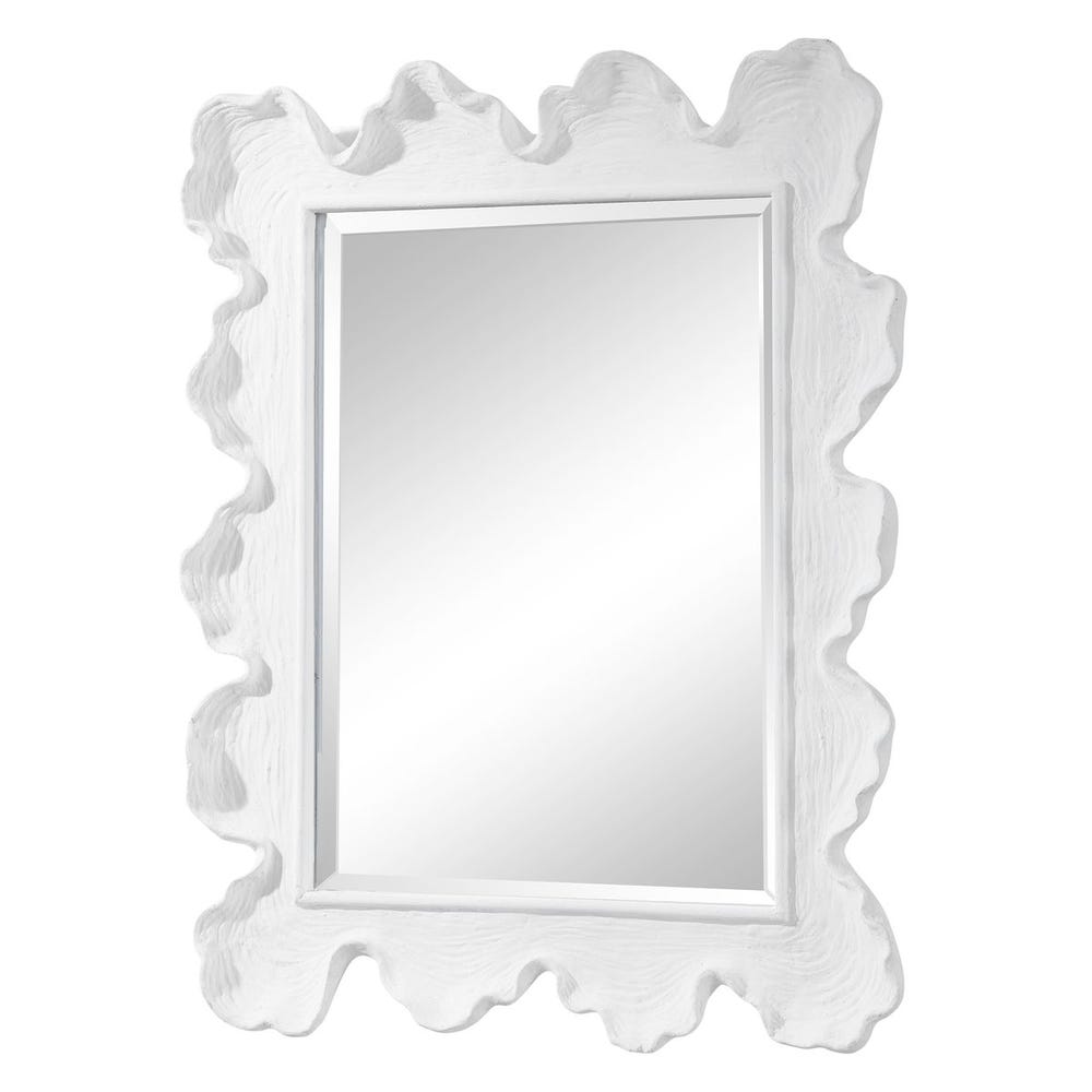Sea Coral Mirror, White