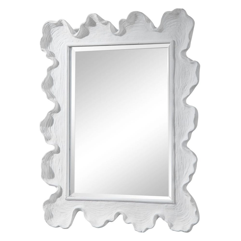 Sea Coral Mirror, White