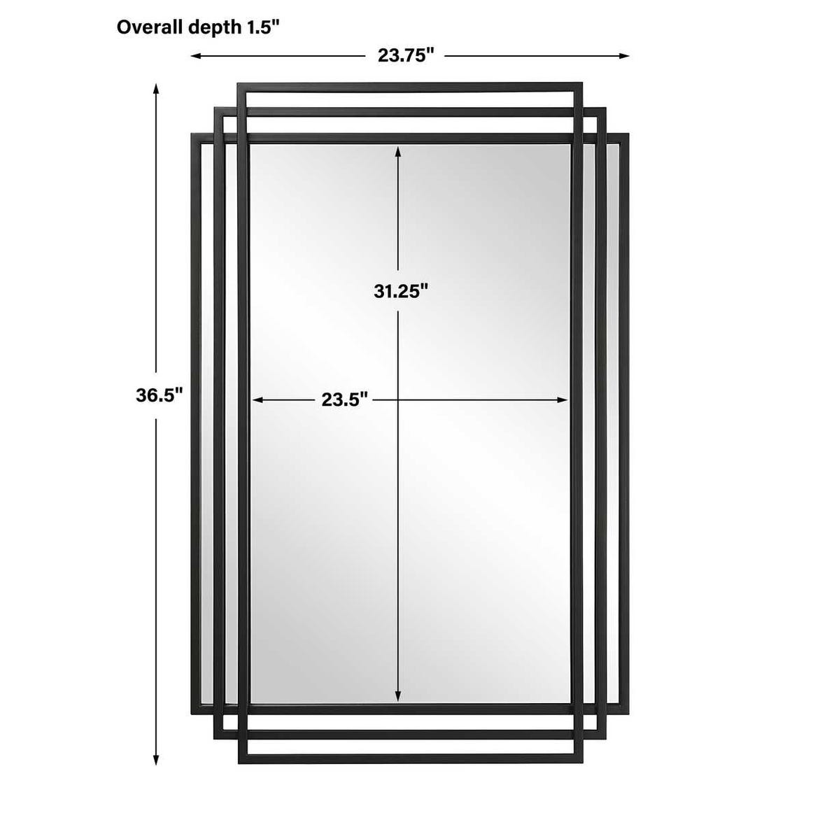 Amherst Mirror, Black