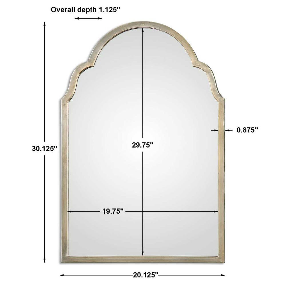 Brayden Petite Arch Mirror, Champagne