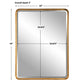 Crofton Large Mirror, Gold