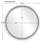 Crystalline Round Mirror